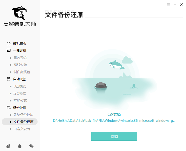 黑鯊文件備份還原步驟詳解